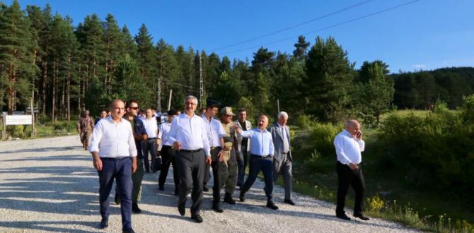 OKA TOPLANTISI SEBEBİYLE GİDİLEN ÇORUM’DA SAMSUN, TOKAT VE ÇORUM VALİLERİMİZLE KARGI İLÇESİNDEKİ ABDULLAH YAYLASINDA İNCELEMELERDE BULUNULDU