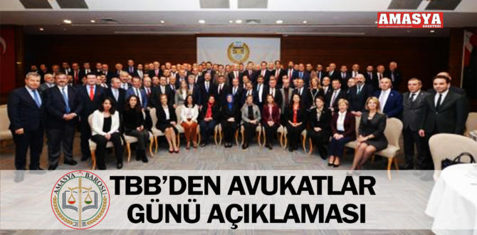 TBB’DEN AVUKATLAR GÜNÜ AÇIKLAMASI