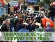 ORMANCILIK GÜNÜ İÇİN ÜCRETSİZ 3 BİN FİDAN