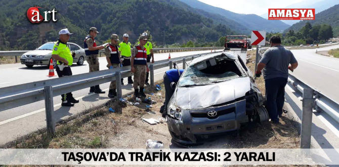 TAŞOVA’DA TRAFİK KAZASI: 2 YARALI