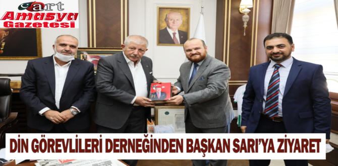 Din görevlileri derneğinden Başkan Sarı’ya ziyaret