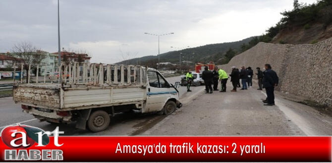 Amasya’da trafik kazası: 2 yaralı