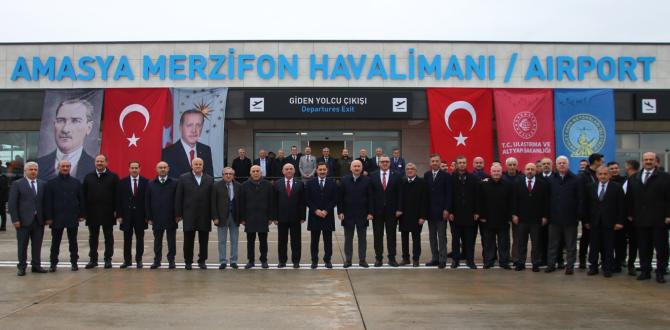 MERZİFON HAVALİMANI YENİ TERMİNAL BİNASININ AÇILIŞI GERÇEKLEŞTİRİLDİ