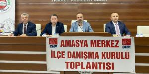 CHP Amasya Merkez İlçe Başkanlığı, Danışma Kurulu Toplantısı Düzenledi